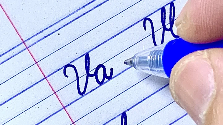 How to write capital letter "V" connect with small letters in Cursive writing a to z