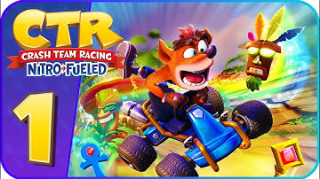Crash Team Racing: Nitro-Fueled Part 1 (PS4) World 1 No Commentary