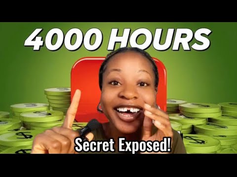 How To Get 4 000 Watch Hours FAST The Real Secret No One Is Telling You 