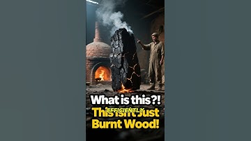 It Looks Simple… But This Is the Secret to Giant Charcoal: #charcoal #viralvideo #woodworking