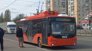 Поездка на 2 троллейбусе в Брянске