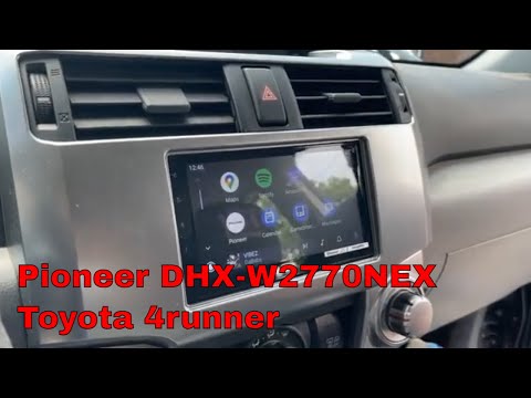 Toyota Fourrunner Pioneer DMH-W2770NEX Radio Install with Metra Dash Kit