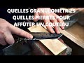 Quelles granulomtries et quelles pierres pour affter un couteau