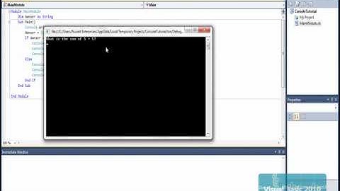 Visual Basic 2010 Tutorials - Basic Console Applications