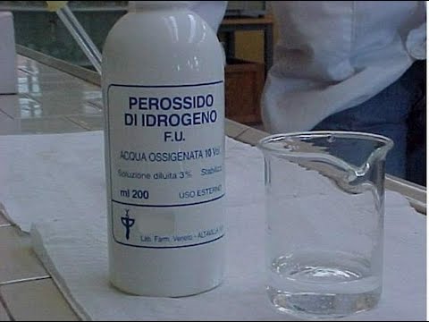 Determinazione del perossido di idrogeno in una confezione commerciale di acqua ossigenata