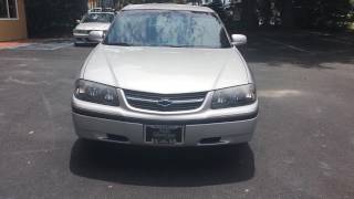 2001 Chevrolet Impala Silver Low Miles!