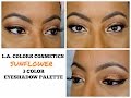 GOLDEN BRONZE Eyes W/ L.A. COLORS Cosmetics SUNFLOWER Trio Palette | SOLD IN DOLLAR TREE!!!