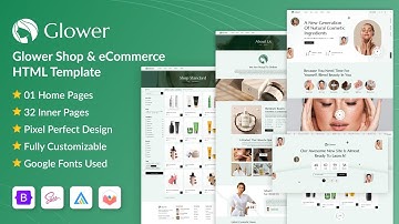 Glower Shop & eCommerce HTML Template #bootstrap  #template