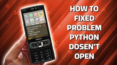 How to fixed problem python check if the following components areinstalled