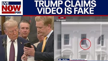 WATCH: Trump says viral "trash video" at White House is fake AI