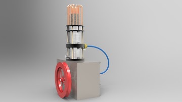 Stirling Engine Solidworks Animation