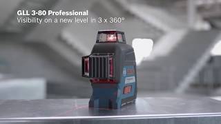 Visibility on a new level in 3 x 360° - the new line laser Bosch GLL 3-80 Professional