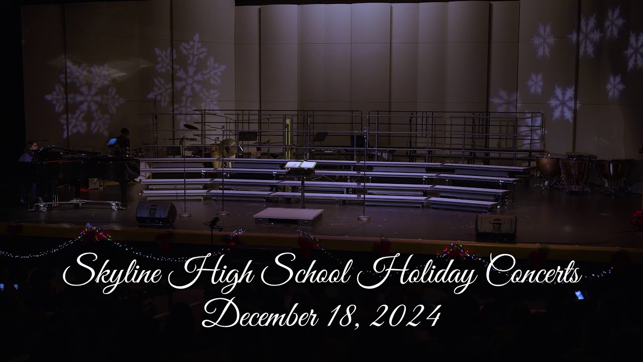 Skyline High School Holiday Concert 2024 - Part 2 - Orchestra and ...