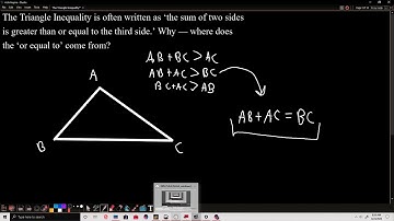 Degenerate and Non Degenerate Triangles