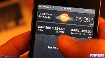 iOS 6 / iOS 5 - New Features -  Notification Center Tutorial - Enable Widgets Banners and Alerts