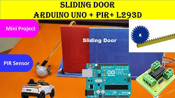 How to make an automatic sliding door  Project | DIY |  Arduino UNO | PIR Sensor  Teach Me Something