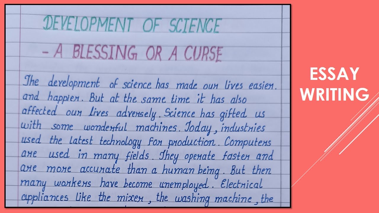 science blessing or curse essay in marathi