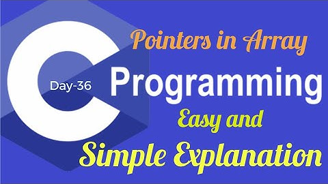 Pointers with Array in C Language | C Programming Language in Tamil|Handling Memory Address in C