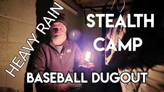 Heavy Rain Baseball Dugout Stealth Camp