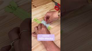 Näh-Hack: Reißverschluss-Ende mit Stoff einfassen