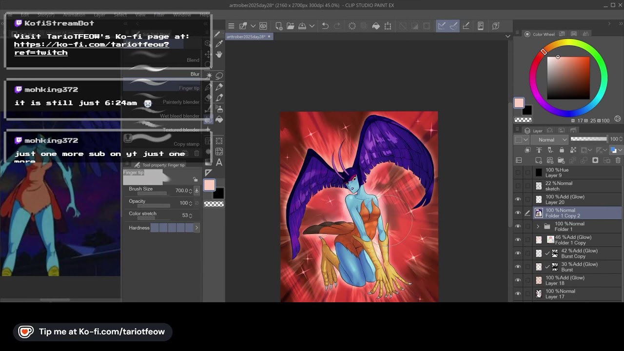 birb 2 the electric boogaloo Arttrober challenge Day 28: Sirene (Devilman)