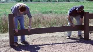 Natures Composites Equine Fence Installation