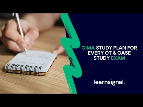 Free CIMA Study Plan For Every OT Case Study Exam Learnsignal