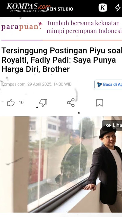 FADLY PADI TERSINGGUNG DENGAN PERNYATAAN PIYU #shortvideo #music #musikindonesia