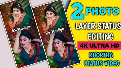 Khortha Status Video | 2 Photo Layer Status Video Editing Alight Motion|Lyrics Status Video Editing
