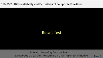 12M05.2 Revision + CV1 Recall of Derivatives