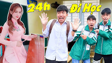 24H Đi Học Cùng Trẻ Trâu Và Cái Kết | Anh Tóc Xoăn