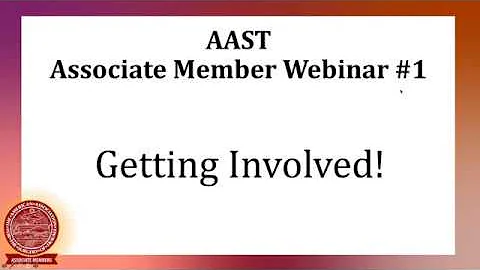Getting Involved!: Associate Member Webinar #1