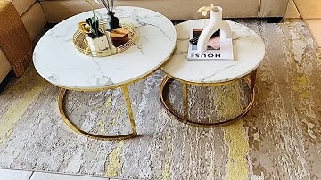 VLOG: Marble Top Nesting Coffee Table