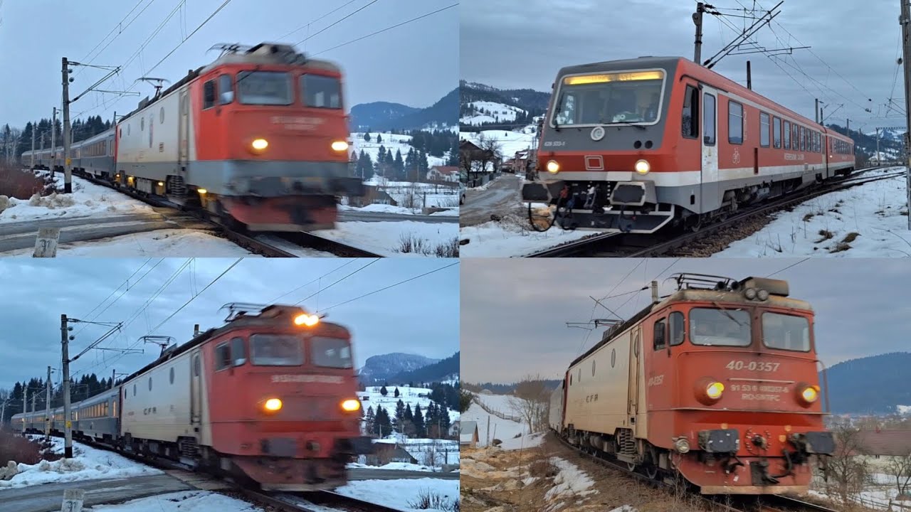 Ultimele trenuri prin zăpadă/Last trains in snow in Lunca Ilvei ❄️😁🚂😉🚅