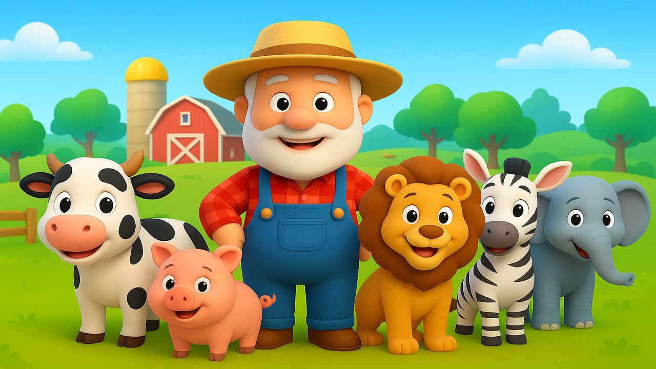 Old MacDonald's Farm + More Animal Song | Farm Animal Songs | Nursery Rhymes & Kids Songs