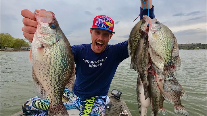 Crappie Fishing BONANZA! 2 Days 2 Lakes Catch Cook Camp