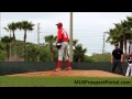 Phillies RHP Manaure Martinez pitching against the DPL - Spring Training 2013