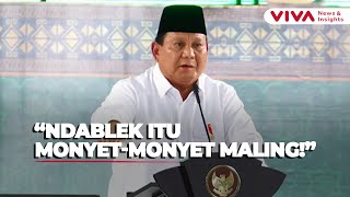 Presiden Prabowo Emosi Sebut Koruptor 'Monyet Maling Gak Pernah Sadar'