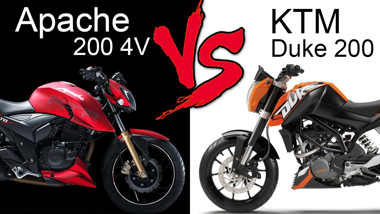 TVS Apache RTR 200 4V (EFI Model) Vs KTM Duke 200 | Comparison Review (EXTENDED)