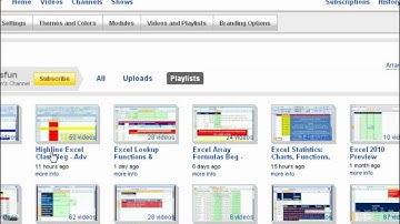 excelisfun Search for Excel Videos, Playlists & Download Workbooks