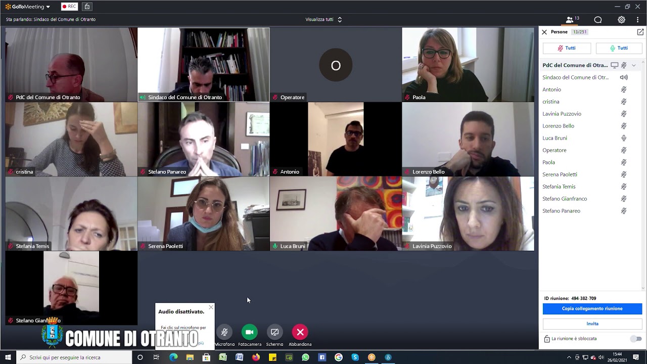 Consiglio Comunale del 26.02.2021