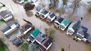 Floods Strike Virginia's Wheeling Island After Ohio River Bursts Banks