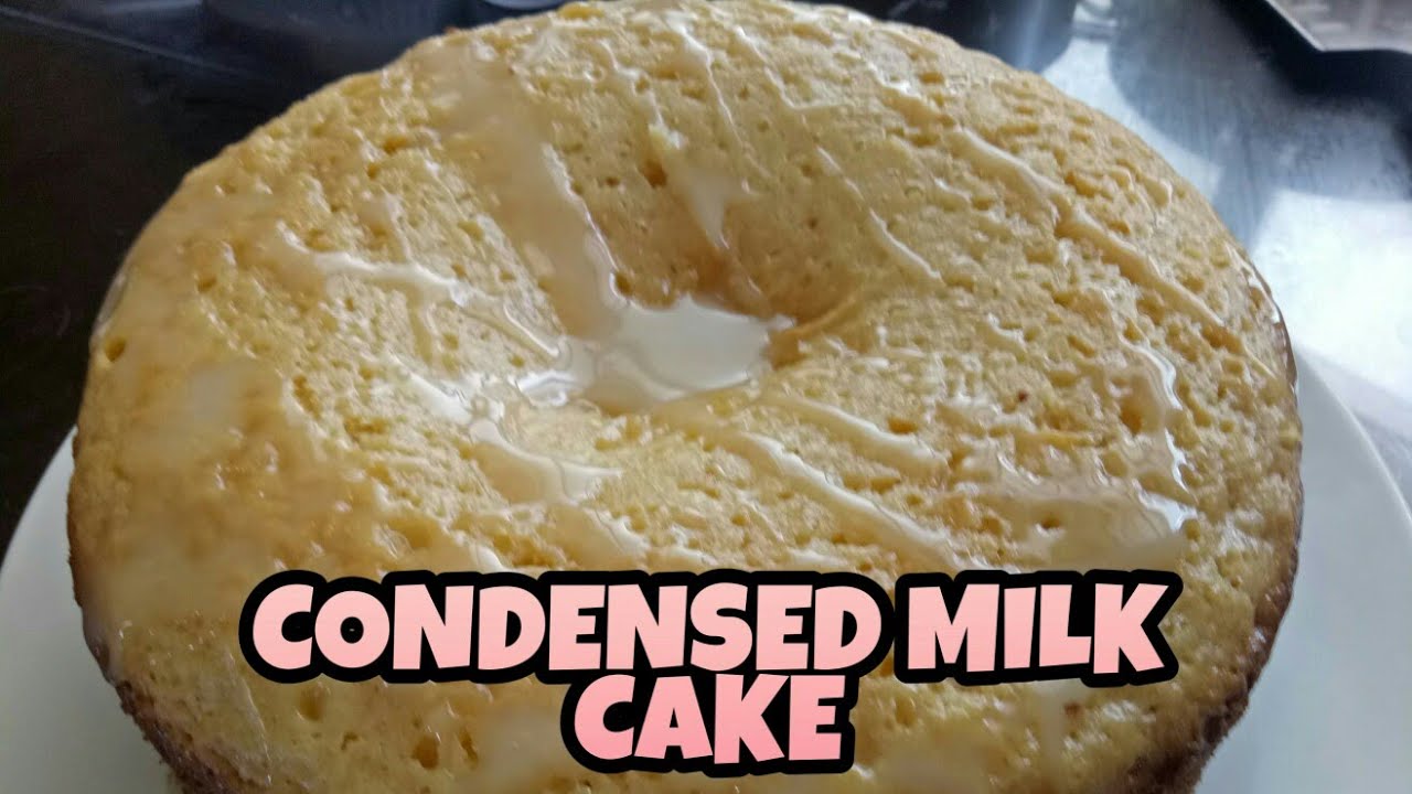 EASY CONDENSED MILK CAKE RECIPE QUICK CONDENSED MILK CAKE YouTube