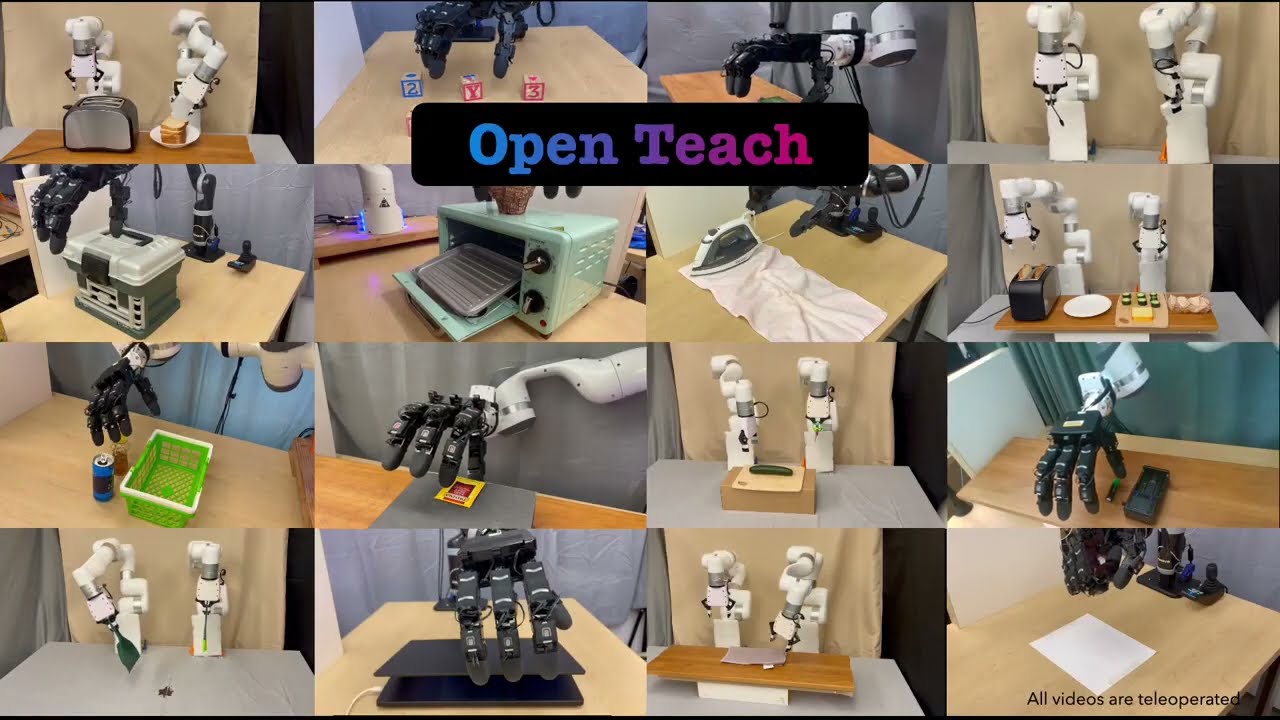 OPEN TEACH: A Versatile Teleoperation System for Robotic Manipulation