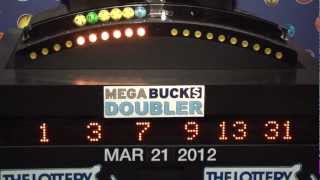 Megabucks Doubler Game Drawing: Wednesday, March 21, 2012