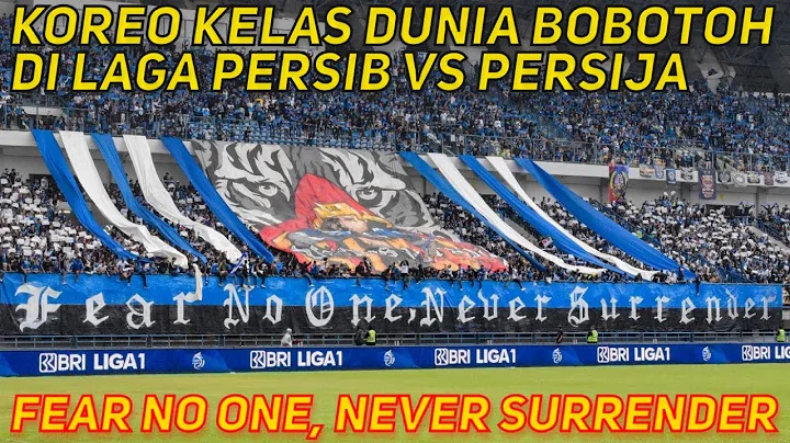 KOREOGRAFI KELAS DUNIA BOBOTOH DI LAGA EL CLASICO PERSIB VS PERSIJA‼️ FEAR NO ONE, NEVER SURRENDER🔥