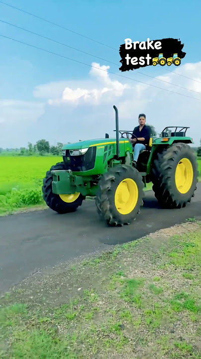 {john deer 5075 E break Test 4×4 } [Break 💔 Test ] #breaktest #johndeerestunt #johndeer5075e