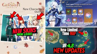 NEW UPDATE!! 4.8 NEW SKINS AND FREE 10 WISH EVENT ?,4.8 LIMITED TIME MAP,BANNERS - Genshin Impact