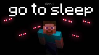 Don't Fall Asleep While I Play Horror Minecraft