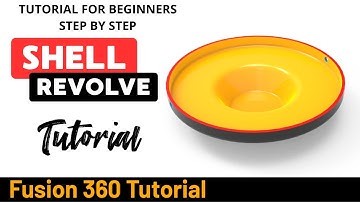 Autodesk Fusion 360 Tutorial voor beginners - Oefening 6 Shell en Revolve